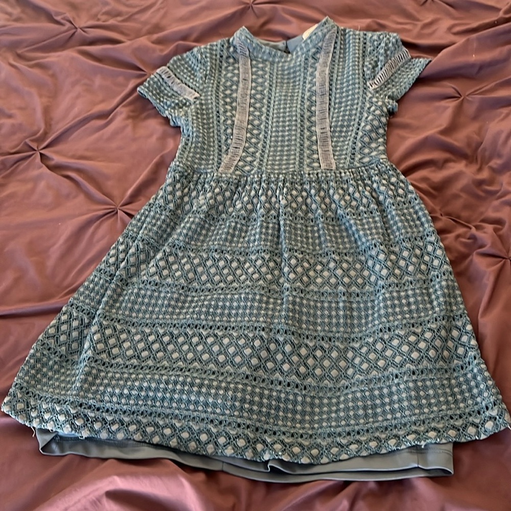 Teal lace  dress size s